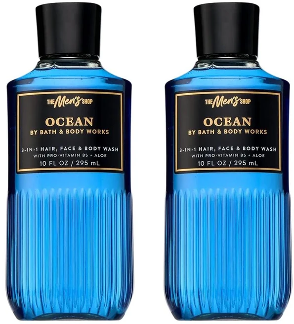 배스앤바디웍스 오션 남성 3인1 바디 워시 295ml 2개 Bath & Body Works Ocean Mens Hair Face Body Wash - 쿠팡
