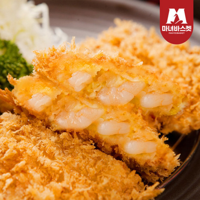 [마녀바스켓] 통살새우까스 1kg(20개입) x2팩, 1kg, 2개