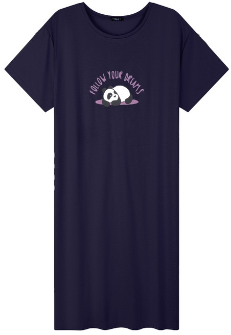 ShiJuGi細織姬 短袖居家連身裙 寬鬆圓領居家服