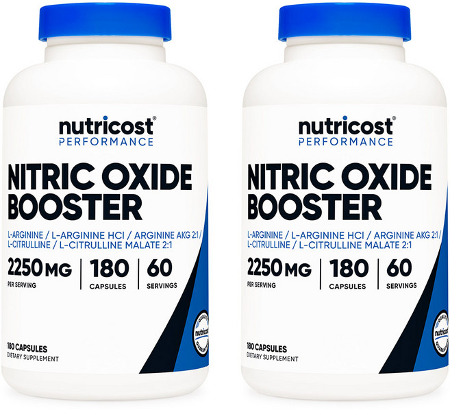 뉴트리코스트 니트릭 옥시드 부스터 2250mg 180캡슐 2개, 180정