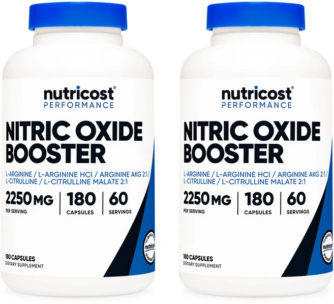 뉴트리코스트 니트릭 옥시드 부스터 2250mg 180캡슐 2개, 180정 - 쿠팡