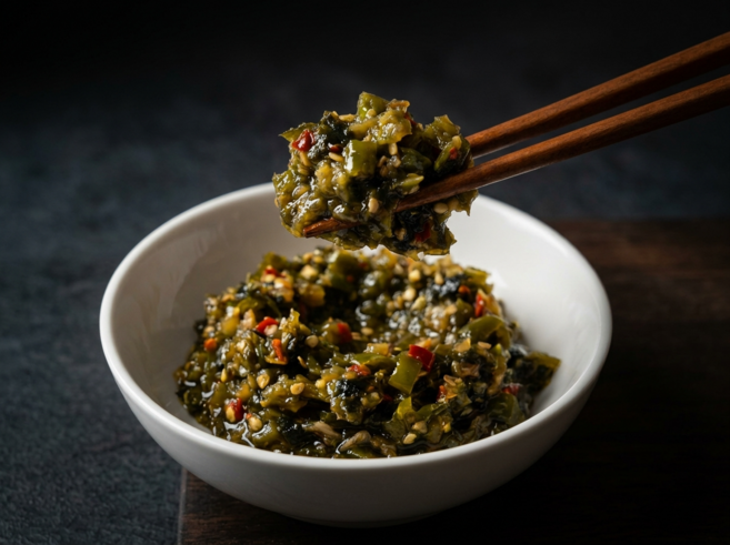 전라도아짐씨 청양멸치맵장 매콤짭짤 장아찌 다대기 다진고추 반찬, 1개, 250g