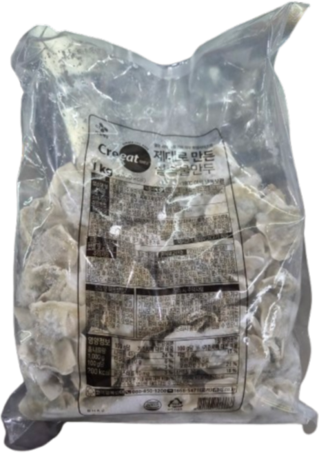 CJ 크레잇 제대로만든 실속물만두, 1개, 1kg