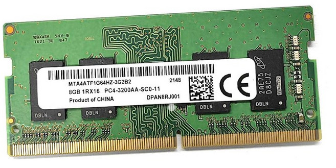 DDR4 8GB 3200MHz RAM 메모리 PC4 25600 1 2V SODIMM 260 핀 RAM 노트북