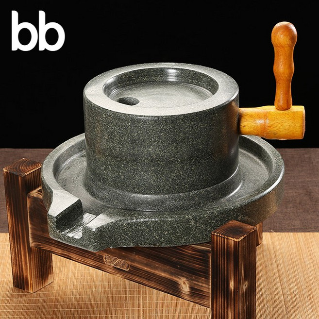 미니돌절구 미니 맷돌 가정용 콩국수 미니절구 약 세트 절구통 전통 콩, 25x40