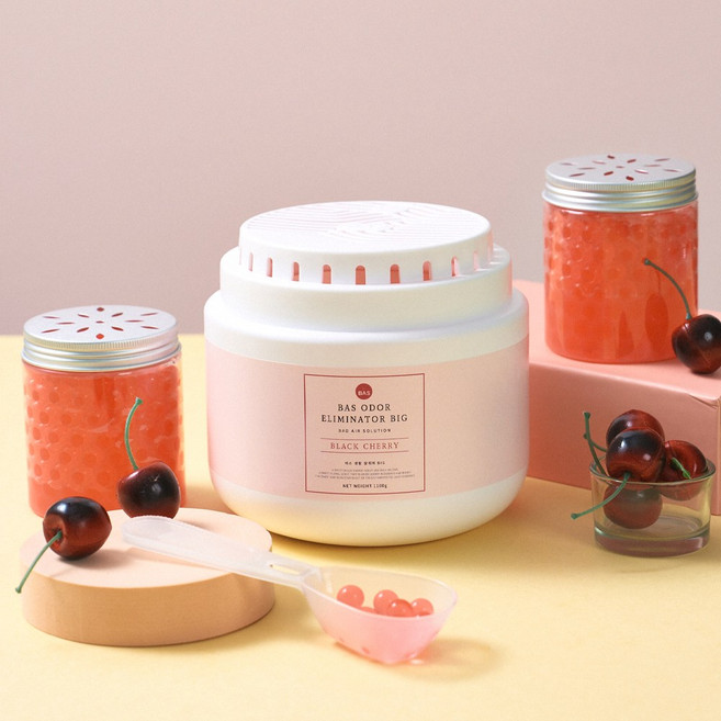 BAS 특대형 실내 탈 취제 빅 (3가지향)_소분용기 포함, 1000g, 1개, 블랙체리