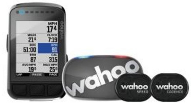 와후 엘리먼트 볼트 2 번들팩 자전거 속도계, 번들(심박계 케이던스 속도센서 포함), 혼합색상, 1개