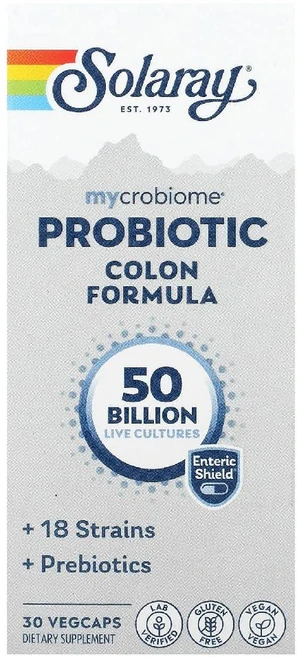 Solaray Mycrobiome 프로바이오틱 콜론 포뮬러 -30캡슐, 1개, 30정 - 쿠팡