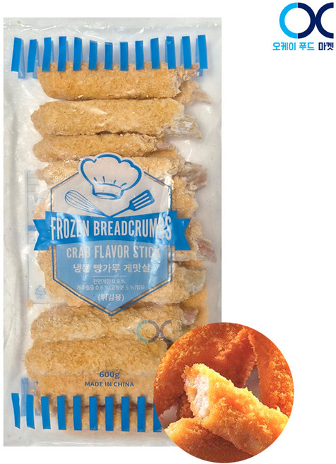 오션 냉동 게맛살튀김 (30g*20개), 1개, 600g