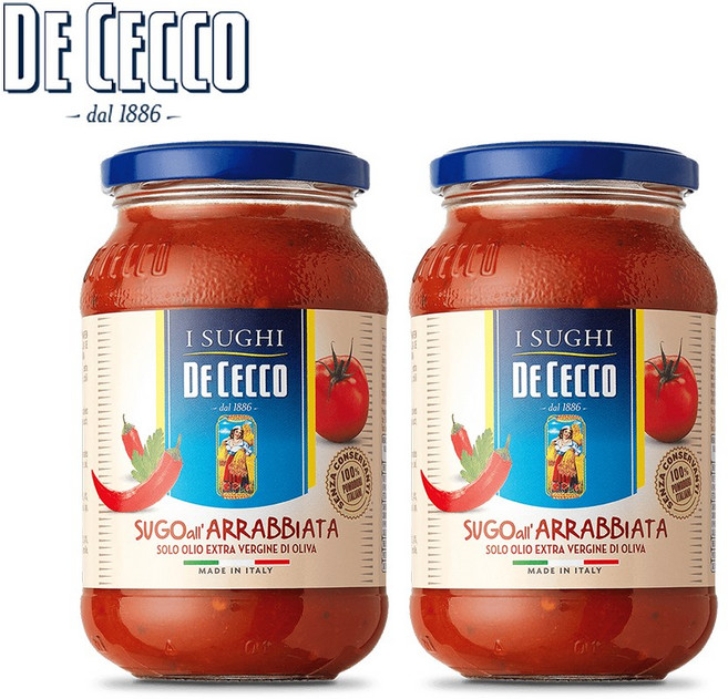 [데체코] 아라비아따 소스 400g x 2개