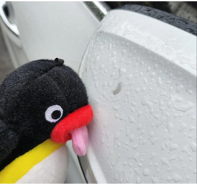 이상한상점 귀여운 핑구인형 키링 펭귄인형 커플키링 재밌는선물 웃긴선물 쓸데없는 선물 15cm, 혼합색상, 2개