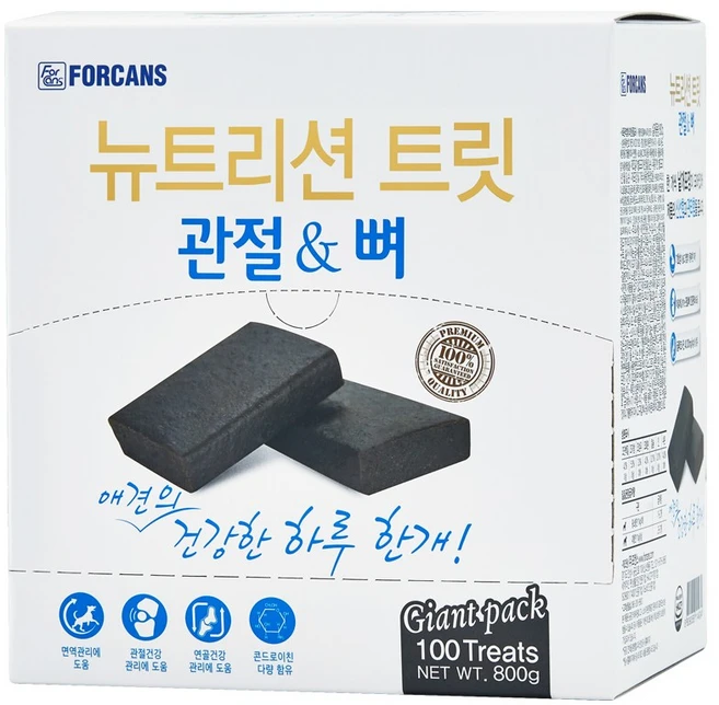 포켄스 뉴트리션 트릿 강아지 영양제, 800g, 뼈/관절강화, 1개 - 쿠팡