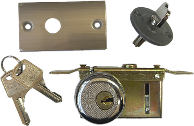 드림공간 국산 삼부 본체정 마루중급 샷시용 현관문 잠금장치, 1개, 사각