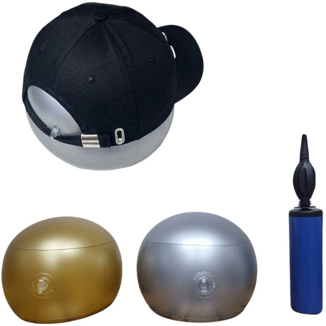 모자틀 모자복원기 보호틀 거치대 모양잡기, 1개, 01.모자 복원기 실버+골드+공기주입기