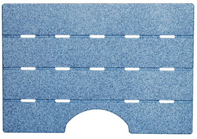 홈포미 웰빙 욕실 트임 발판 70 x 48 x 3.6 cm, 블루, 1개