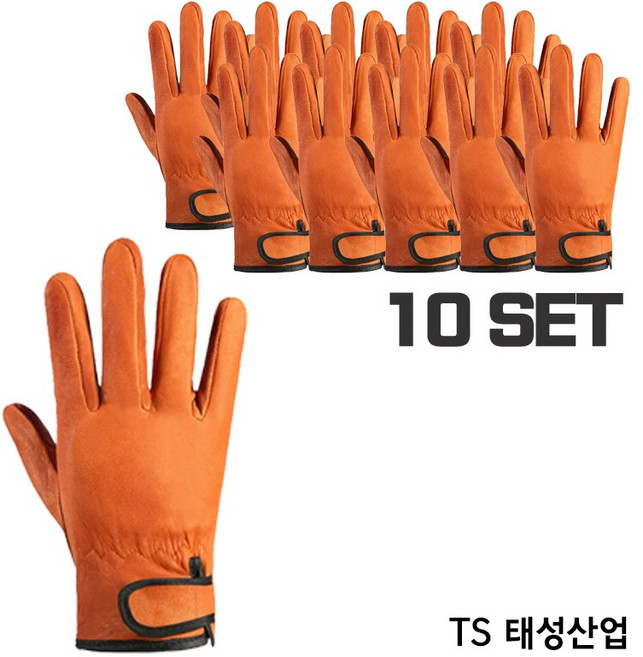 TAESUNG 알곤 용접장갑 티그 양손 안전 바베큐 불멍 캠핑 작업장갑, 10세트