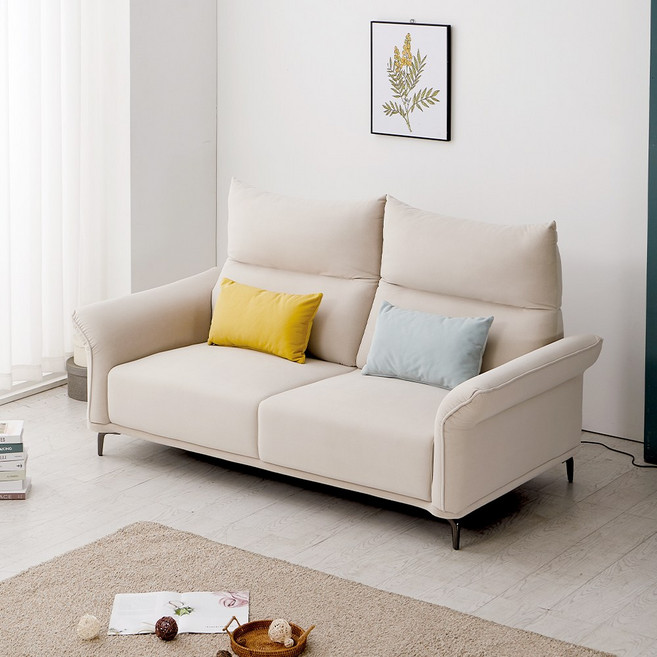 밀로 조야원단 이지클린 헤드틸팅 3인 소파 (쿠션포함) - 3color, 오렌지