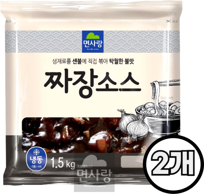 면사랑 짜장소스(전문점용) 1.5kg, 2개