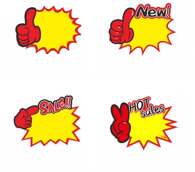 일상채움 행사 프로모션 pop 쇼카드, 40매, 4종 각10매