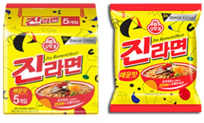 추천 오뚜기 진라면 매운맛 봉지라면 5입멀티 16개 (총80개), 80개