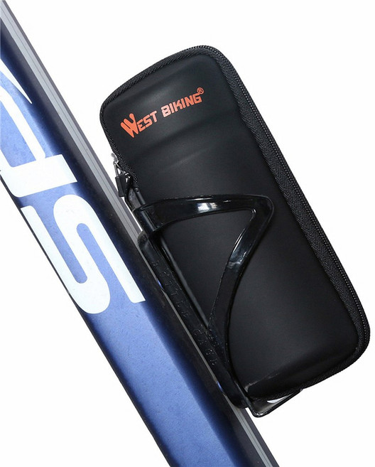 서쪽 자전거 사이클링 액세서리 도구 수리 캡슐 MTB 도로 키트 안경 상자 보관 적용, Matt Black Logo, 1개