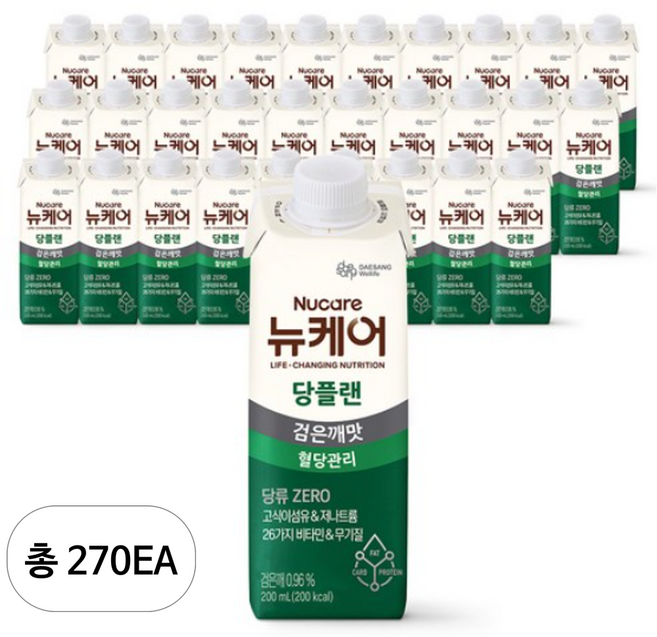 뉴케어 당플랜 검은깨맛, 200ml, 270개
