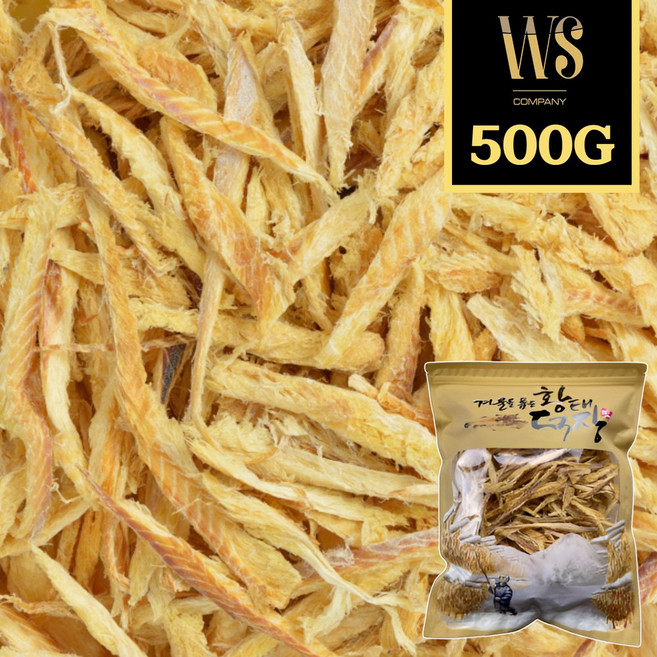 국내건조 강원도 황금빛 용대리 황태채, 국내건조 용대리 황태채 500g, 1개