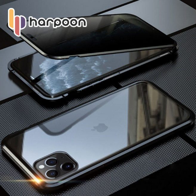 아이폰12프로 사생활보호 전면 강화글라스 케이스