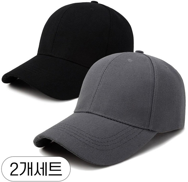 미다미 [1+1] 베이직 심플 데일리 무지 깊은 대두 남녀공용볼캡