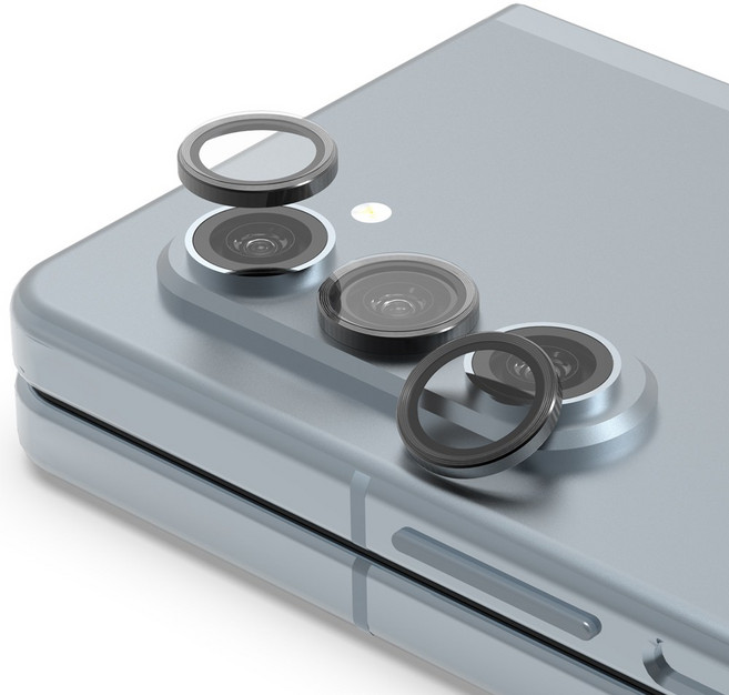 로랜텍 빛번짐 차단 풀커버 휴대폰 카메라 렌즈 프레임 강화유리 보호필름, 1세트