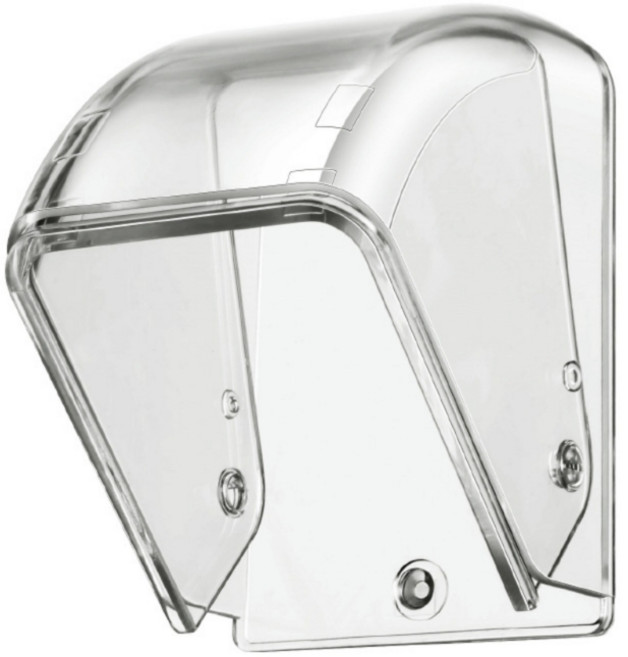 가정의 혹독한 기후를 위한 유연한 장착 옵션과 투명한 디자인을 갖춘 야외 초인종 레인 가드 인클로저, 1 pc(4개)