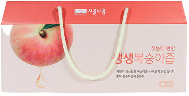 [충주씨샵시골내음]첫눈에 반한 생생 복숭아즙(110ml×30포), 110ml, 30개