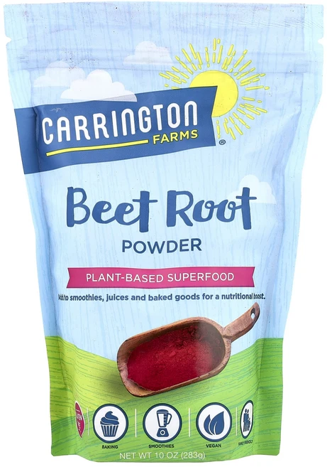 몸관리하세요 겨울입니다 Carrington Farms 비트 뿌리 가루 283g(10oz) 특별관리진행, CarringtonFarms비트뿌리가루283g10oz - 쿠팡