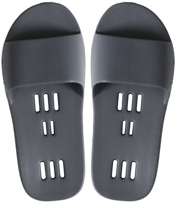 슈니엘 미끄럼방지 1등급 욕실화 발등낮은 욕실슬리퍼, 그레이, 1개