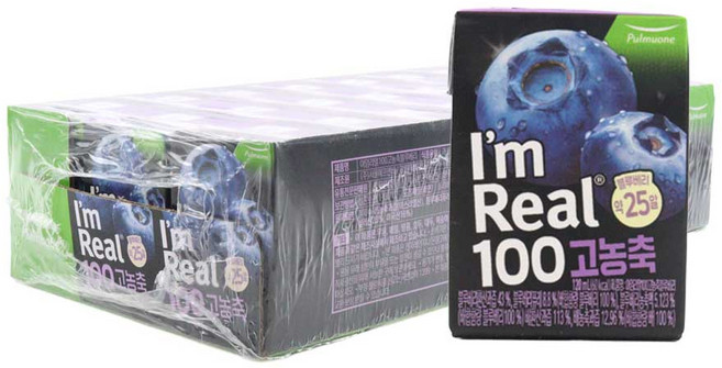 아임리얼 100 고농축 블루베리, 120ml, 24개