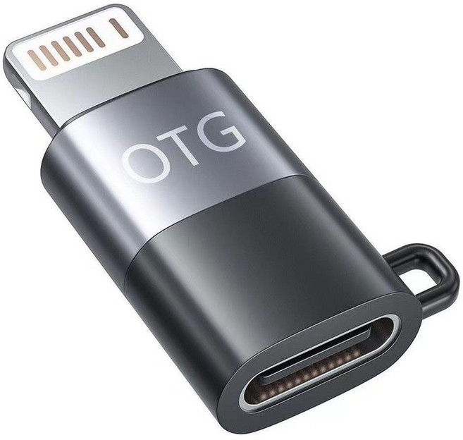 OTG轉接器 Type-C 母轉 Lightning 公 高速傳輸 隨插即用 U盤傳輸, 1個, 苹果接口轉TYPE-C