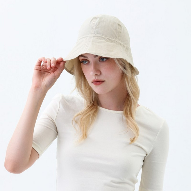 느와드코코 네츄럴 스트링 조절 초경량 얇은 버킷햇 모자