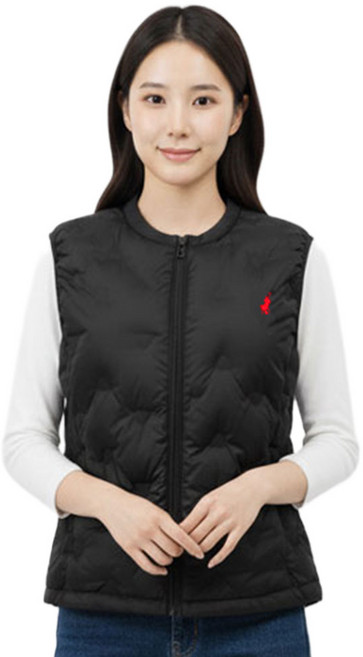 [빅히트 패션] 여성 고주파 웰론 초경량 패딩 V넥 조끼