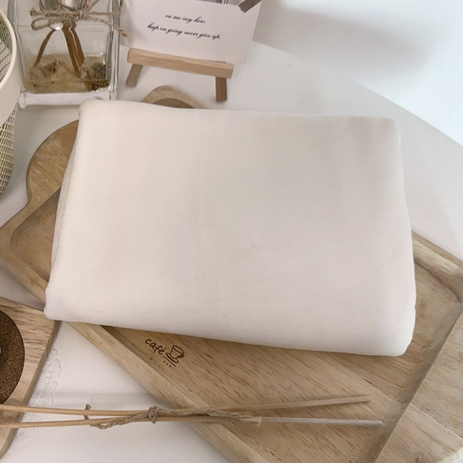 CRT 035 탐나요 레이온 스판 속 기모 원단 무지 패브릭 발열 보온 천, 1개, 아이보리