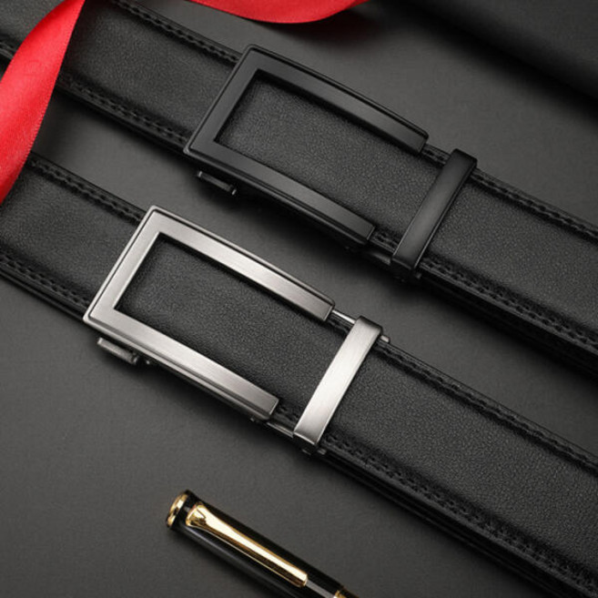 아트박스/폭스바겐 사각 프레임 소가죽 자동벨트 2종 택1