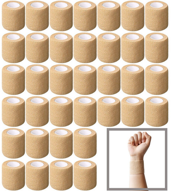 아도레 자가 접착붕대 탄력밴드 압박붕대 스포츠붕대, 1개입, 36개