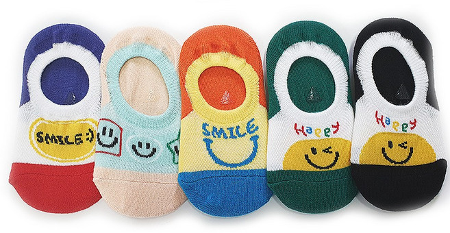 양말하우스 아동양말 제아 망덧신 (혼합5종) 딸기 체리 튤립 여아 여름양말 스니커즈