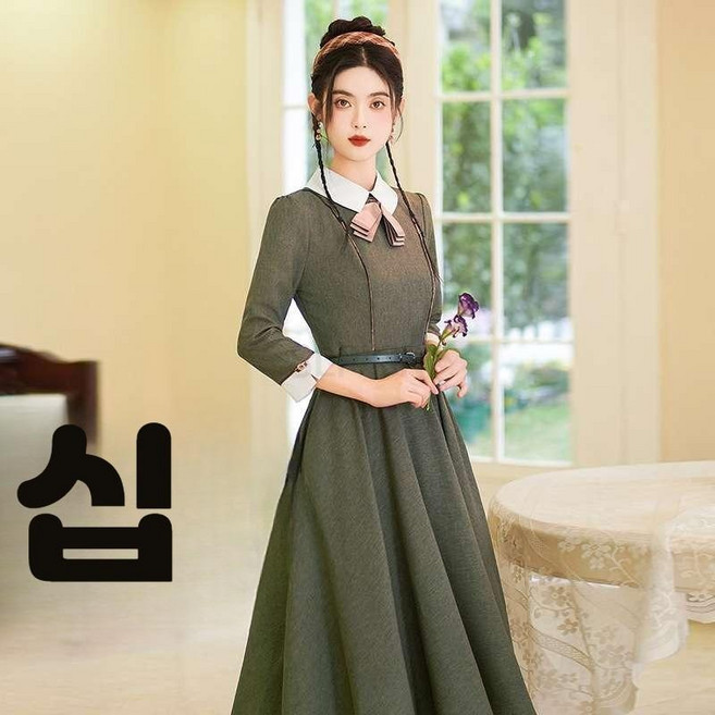 YSMALL 여성 졸업사진컨셉 개화기의상 경성의복 코스프레 원피스