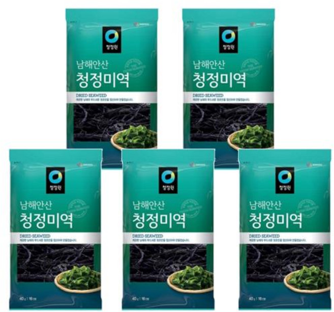 청정원 남해안산 청정 미역 (16인분) 40g 10개