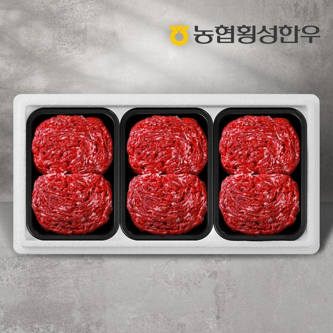 [농협횡성한우] 1등급 한우정육세트 1호 (불고기 400g x 3팩), 1세트, 1.2kg