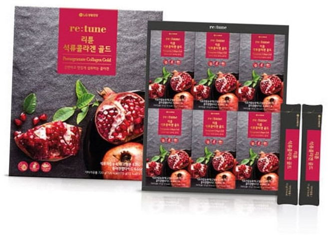 홍삼선물세트 건강선물세트 리튠 석류콜라겐젤리 골드