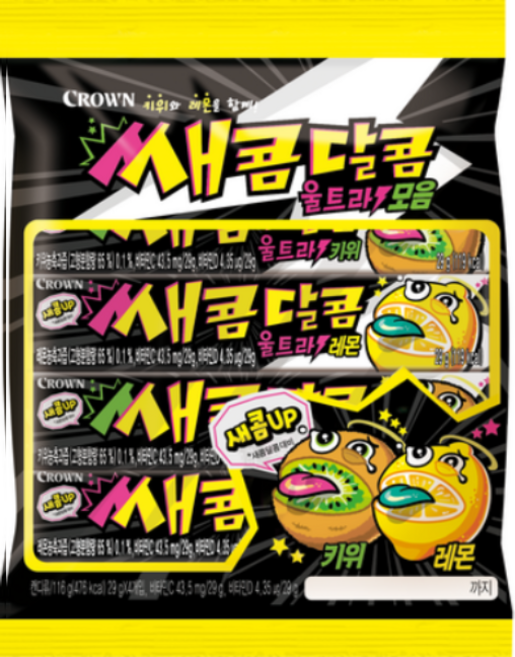 새콤달콤 (울트라키위+울트라레몬) 4번들 기획팩, 116g, 8개