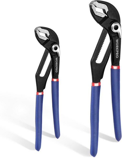 WORKPRO 2PC 고급 워터펌프 집게 첼라 200mm+250mm, 1세트