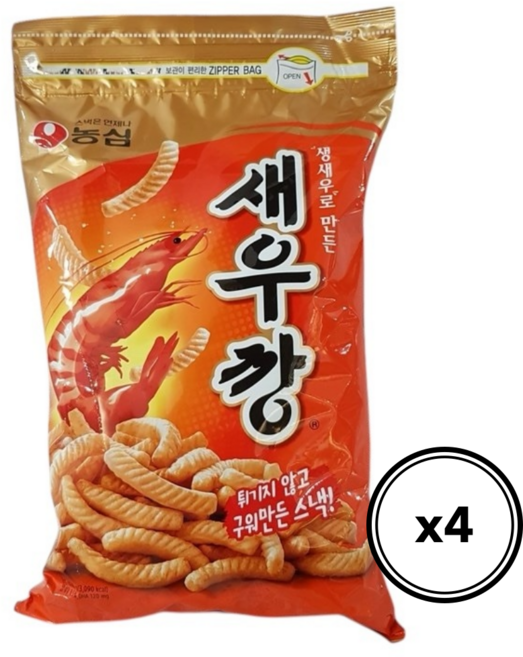 농심 새우깡, 600g, 4개