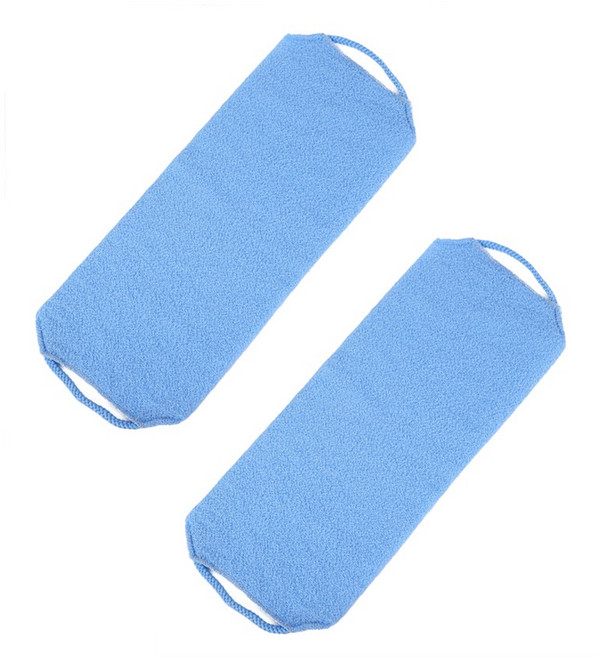 [1+1] 양손잡이 전신 이태리 셀프 요술 때밀이 등밀이 거품잘나는 시원한 때 목욕 등 바디 샤워 타올 때르메스 에코등밀이때타올, 블루, 1개, 2개입